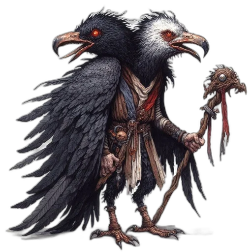 staff, creature, concept art, fantasy art transparent PNG cut-out