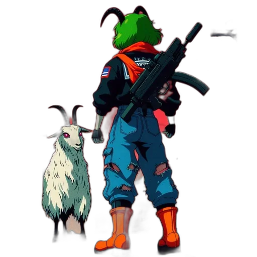 weapon, animal, jacket, creature transparent PNG cut-out