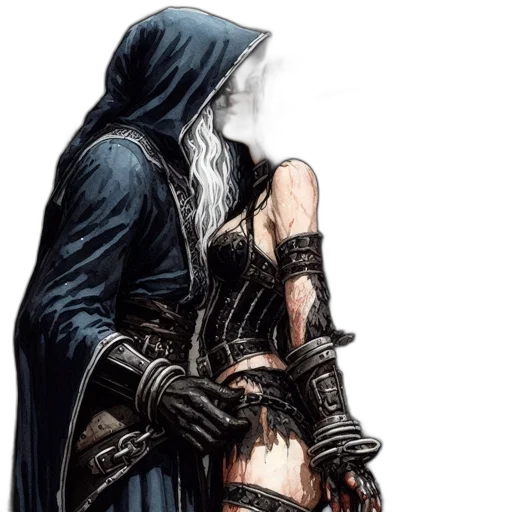sword, weapon, dress, comic book art transparent PNG cut-out