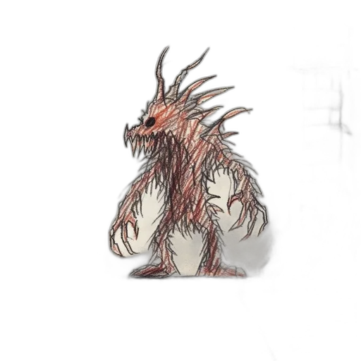 dragon, creature, hair, mask transparent PNG cut-out
