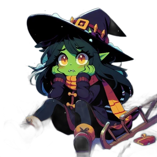 staff, hat, weapon, pixel art transparent PNG cut-out
