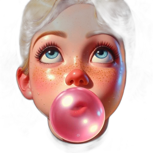 face, mask, creature, 3d render transparent PNG cut-out