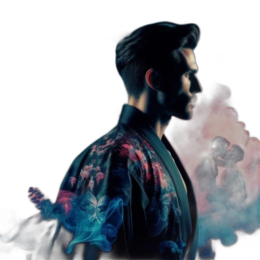 jacket, photorealistic, concept art, watercolor transparent PNG cut-out