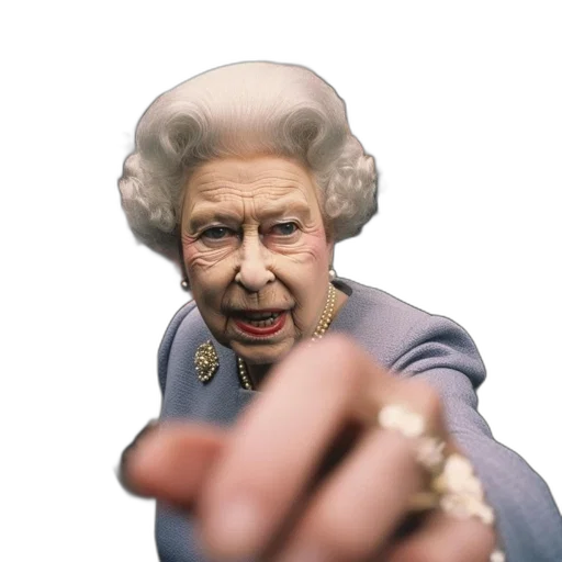 crown, face, elderly, woman transparent PNG cut-out