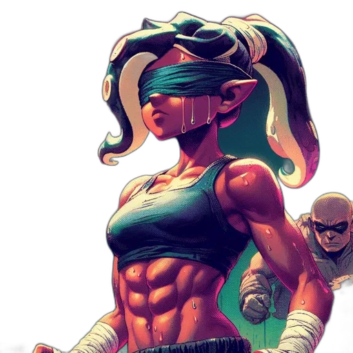 comic book art, cyberpunk, concept art, fantasy art transparent PNG cut-out