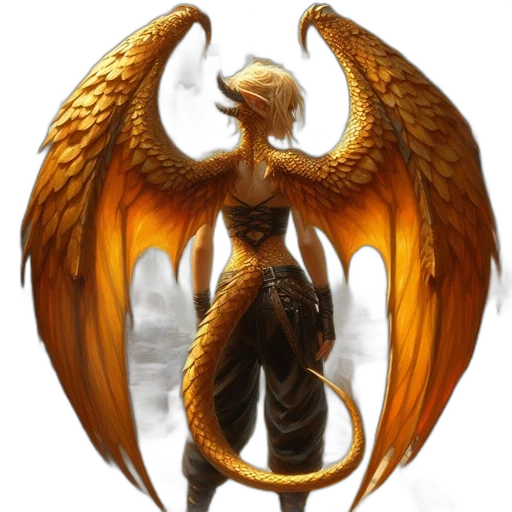 dragon, staff, fantasy art, concept art transparent PNG cut-out