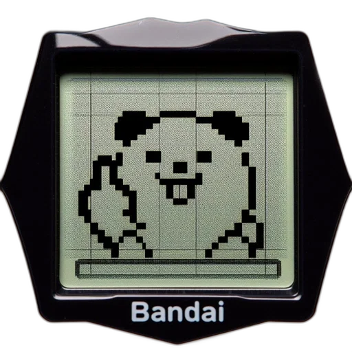 robot, animal, vaporwave, pixel art transparent PNG cut-out