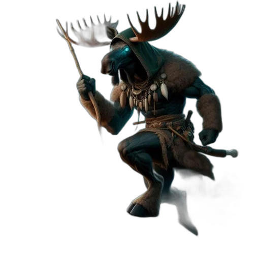 staff, creature, animal, weapon transparent PNG cut-out