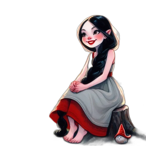 dress, creature, fantasy art, concept art transparent PNG cut-out