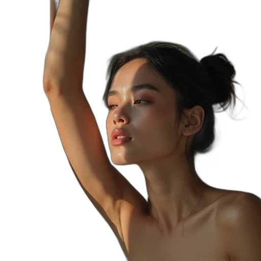 dress, jewelry, face, staff transparent PNG cut-out