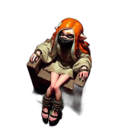 mask, jacket, face, creature transparent PNG cut-out