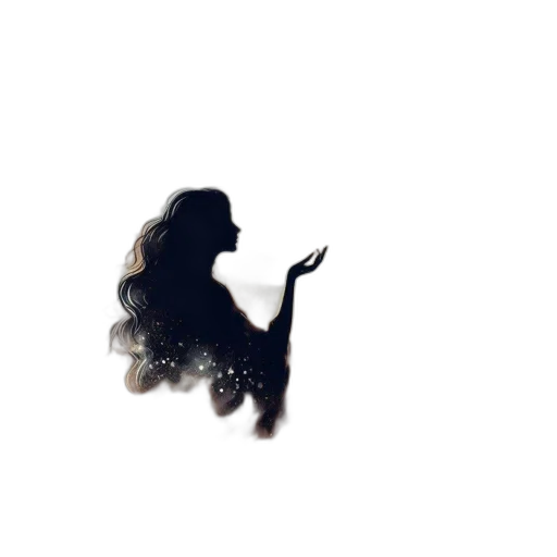 dress, hair, staff, crown transparent PNG cut-out