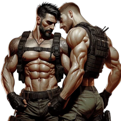 concept art, comic book art, cyberpunk, photorealistic transparent PNG cut-out