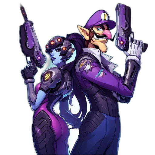 weapon, robot, concept art, pixel art transparent PNG cut-out
