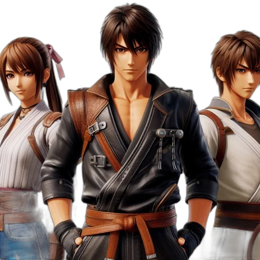 concept art, three, animated, characters transparent PNG cut-out