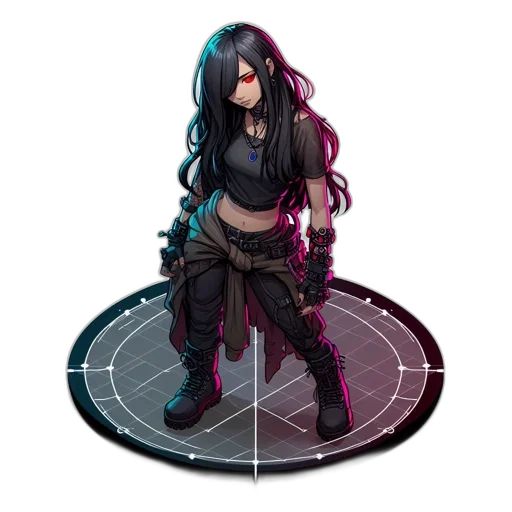 weapon, staff, pixel art, cyberpunk transparent PNG cut-out