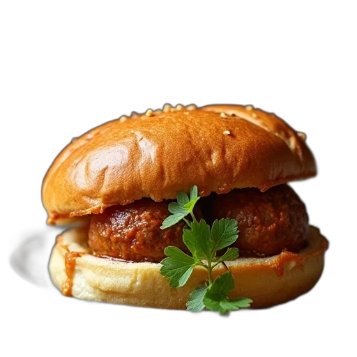 food, photorealistic, 3d render, meatball transparent PNG cut-out