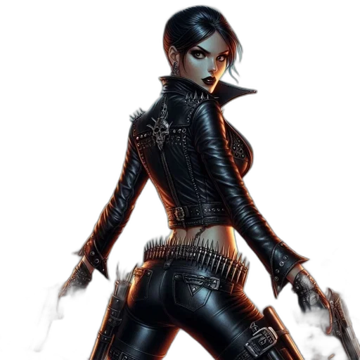 jacket, cyberpunk, concept art, comic book art transparent PNG cut-out