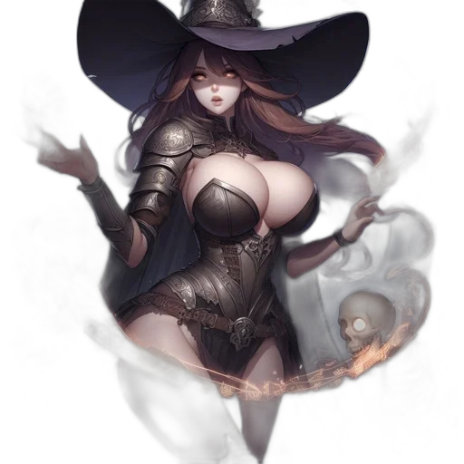hat, dress, staff, weapon transparent PNG cut-out
