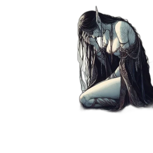 mask, creature, hair, comic book art transparent PNG cut-out
