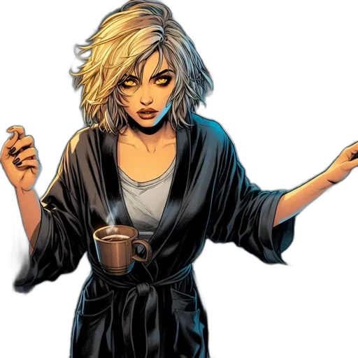 comic book art, concept art, fantasy art, cartoon transparent PNG cut-out