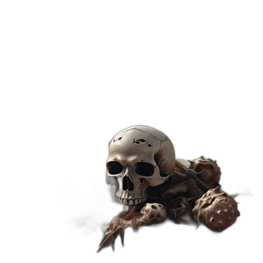 creature, mask, weapon, crown transparent PNG cut-out