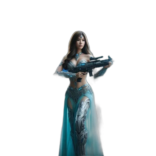 dress, weapon, sword, staff transparent PNG cut-out