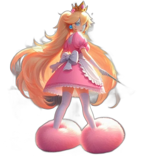 crown, dress, 3d render, concept art transparent PNG cut-out