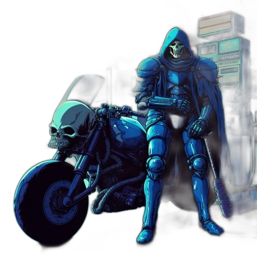 jacket, robot, cyberpunk, concept art transparent PNG cut-out