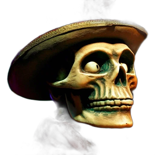 hat, mask, face, staff transparent PNG cut-out