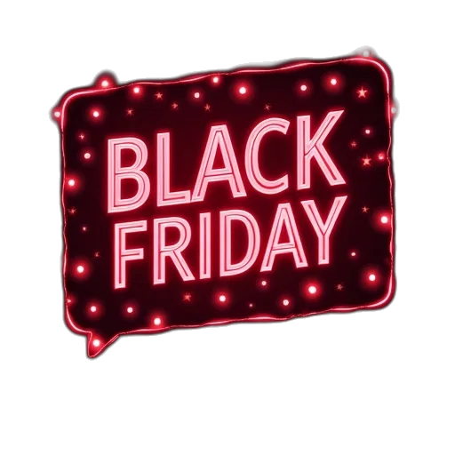 bright, black, friday, sale transparent PNG cut-out