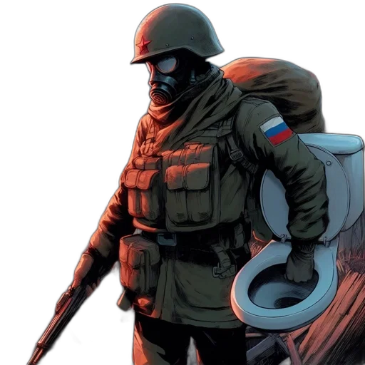 jacket, weapon, concept art, comic book art transparent PNG cut-out
