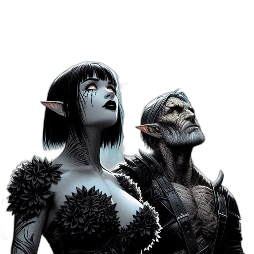 comic book art, concept art, fantasy art, outer space transparent PNG cut-out