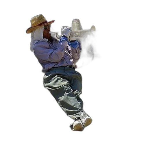 staff, hat, weapon, robot transparent PNG cut-out