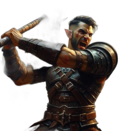 sword, weapon, staff, fantasy art transparent PNG cut-out