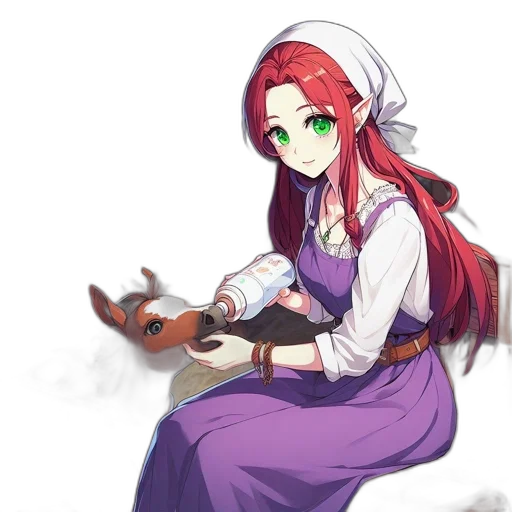 staff, weapon, animal, dress transparent PNG cut-out
