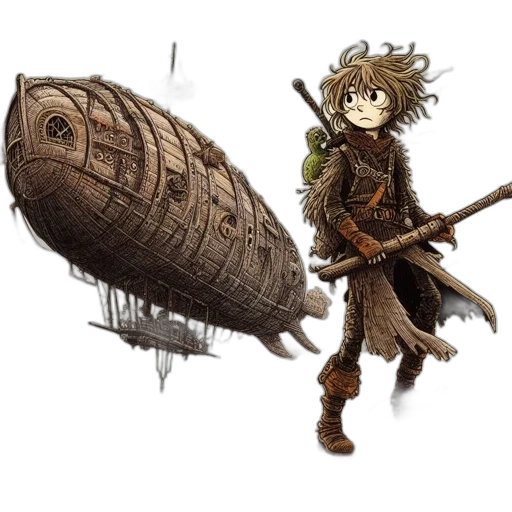 weapon, sword, staff, concept art transparent PNG cut-out
