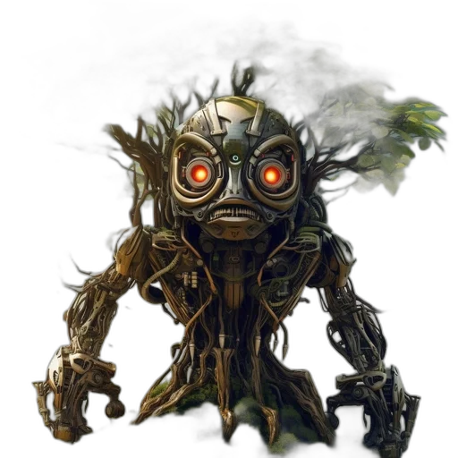 robot, mask, creature, face transparent PNG cut-out