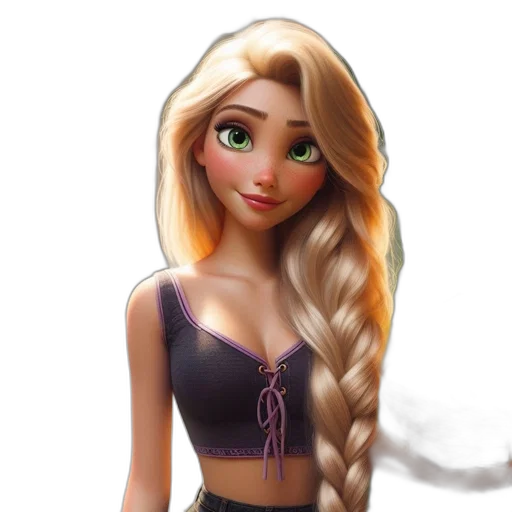 dress, hair, cartoon, fantasy art transparent PNG cut-out