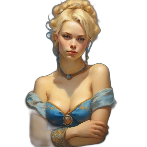 dress, jewelry, crown, face transparent PNG cut-out