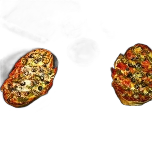 food, crown, photorealistic, 3d render transparent PNG cut-out