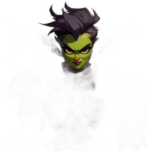 mask, face, staff, creature transparent PNG cut-out