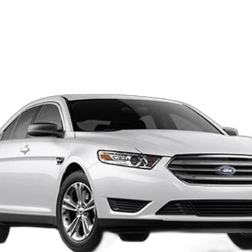 car, white, ford, sedan transparent PNG cut-out