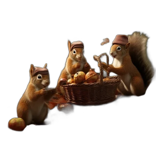 food, animal, concept art, 3d render transparent PNG cut-out