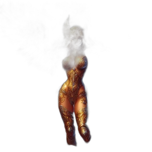 hair, dress, creature, mask transparent PNG cut-out