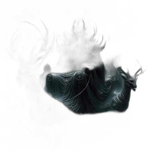 dragon, mask, hair, creature transparent PNG cut-out