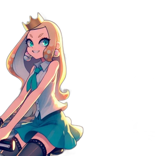 dress, crown, staff, weapon transparent PNG cut-out
