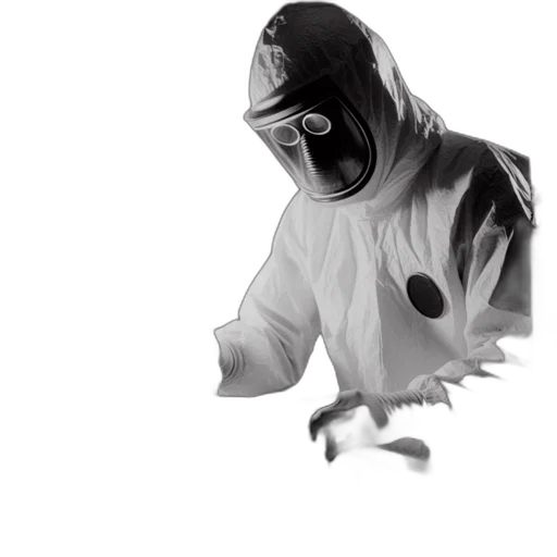mask, jacket, creature, robot transparent PNG cut-out