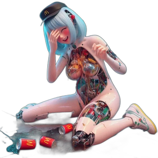 robot, dress, jewelry, weapon transparent PNG cut-out