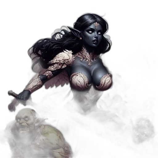 creature, concept art, fantasy art, comic book art transparent PNG cut-out